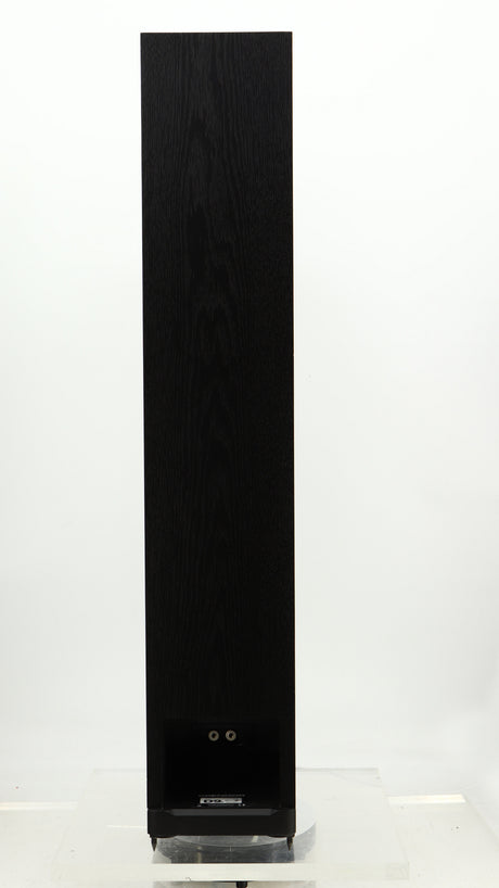 Rear view of a used Spendor D9.2 Floorstanding Speaker in a black oak finish