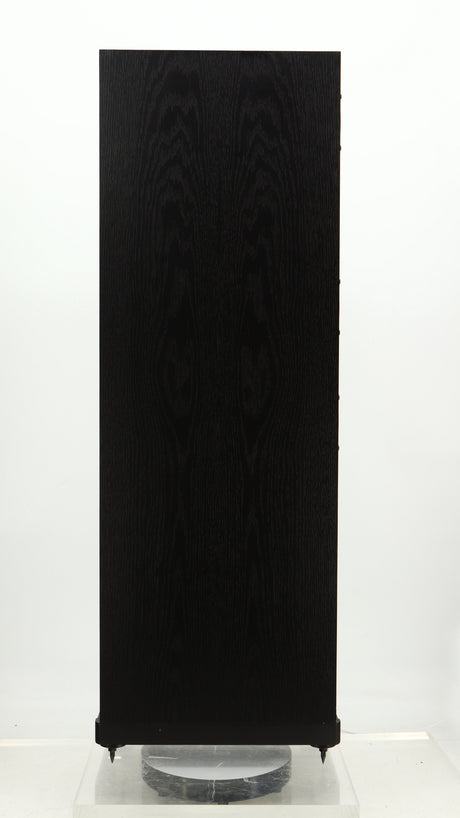 Left side view of a used Spendor D9.2 Floorstanding Speaker in a black oak finish
