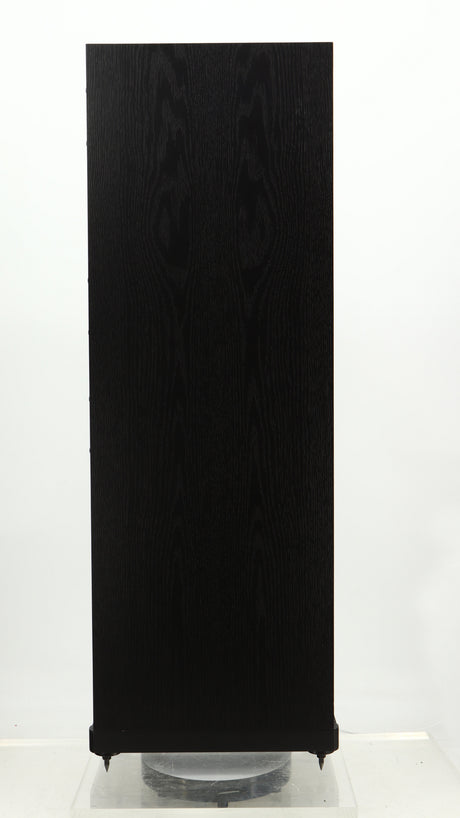 Right side view of a used Spendor D9.2 Floorstanding Speaker in a black oak finish