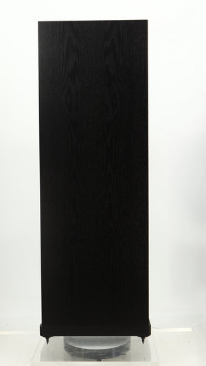 Right side view of a used Spendor D9.2 Floorstanding Speaker in a black oak finish