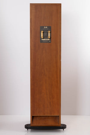 Rear view of a used Spendor S8 Floorstanding Speaker in Cherry