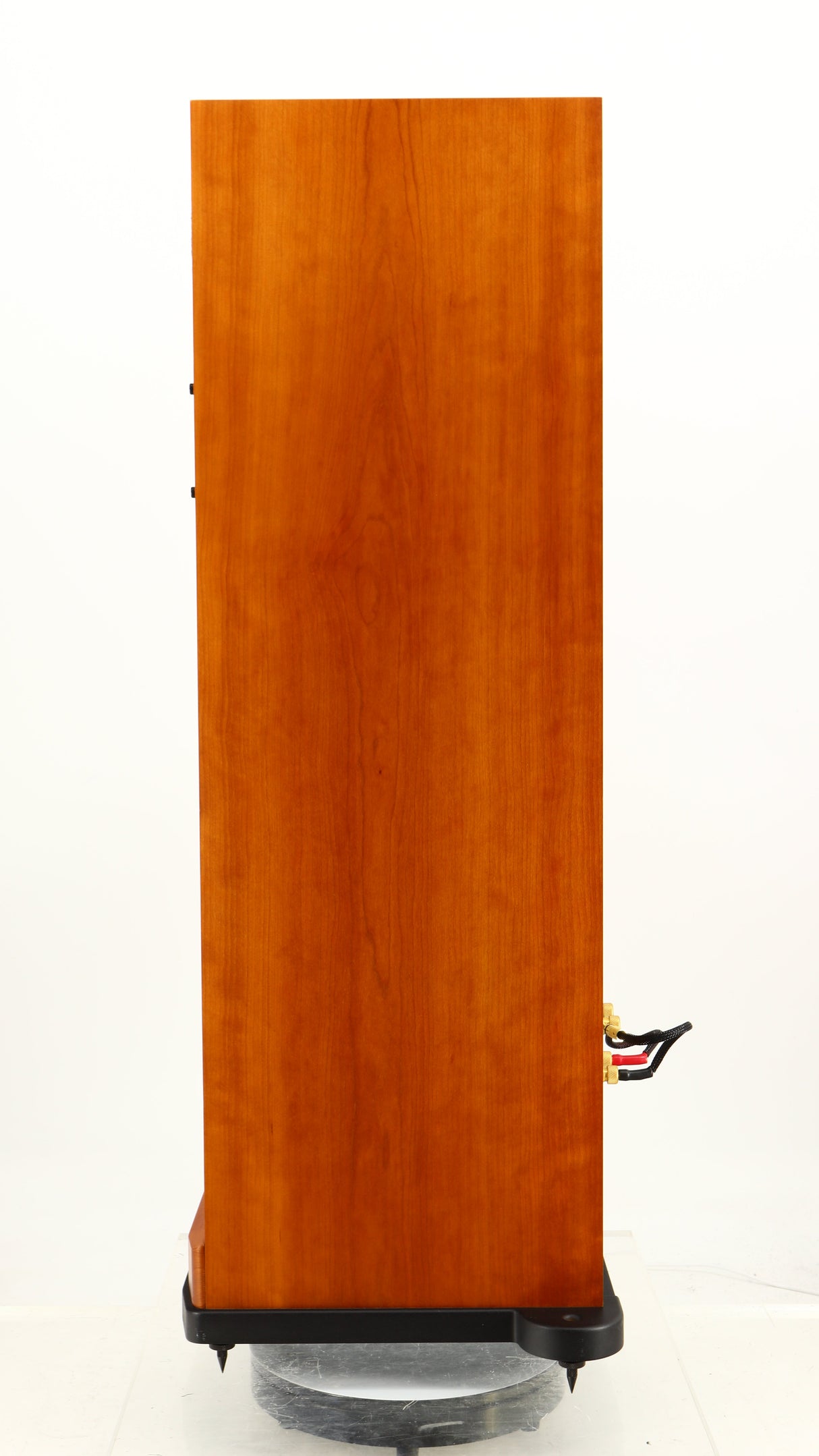 Right side view of a used Spendor S8e Floorstanding Speaker in a cherry finish