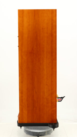 Right side view of a used Spendor S8e Floorstanding Speaker in a cherry finish