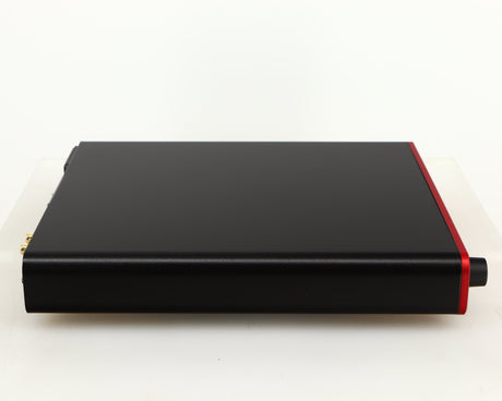 Left side view of a used SPL Phonitor SE Headphone Amplifier in a red finish