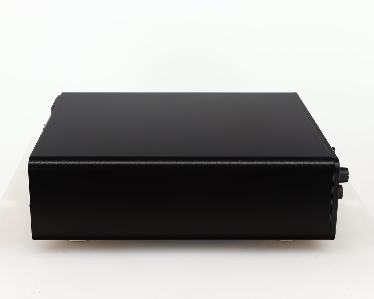 Left side view of a used SPL Phonitor X Headphone Amplifier & Pre Amplifier W/ DAC in a black finish