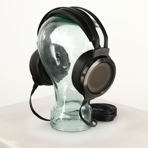 Rear left angle of used Stax SR-007 MK2 Electrostatic Headphones in a black finish
