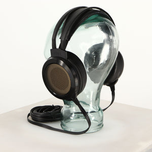 Rear right angle of used Stax SR-007 MK2 Electrostatic Headphones in a black finish