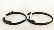 Front view of used Studio Connections Black Star XLR-XLR Interconnect Cables 1.0m Pair in a black finish
