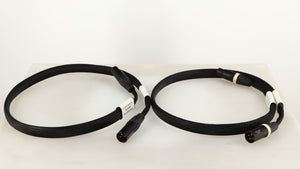 Rear view of used Studio Connections Black Star XLR-XLR Interconnect Cables 1.0m Pair in a black finish