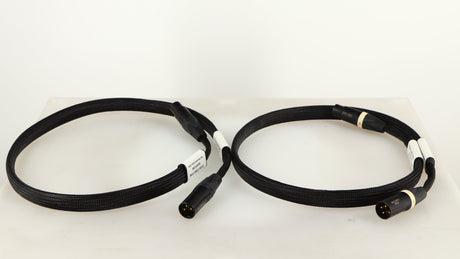 Rear view of used Studio Connections Black Star XLR-XLR Interconnect Cables 1.0m Pair in a black finish