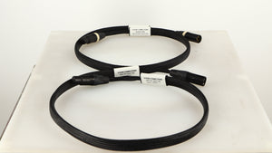 Right side view of used Studio Connections Black Star XLR-XLR Interconnect Cables 1.0m Pair in a black finish