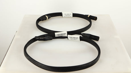 Right side view of used Studio Connections Black Star XLR-XLR Interconnect Cables 1.0m Pair in a black finish