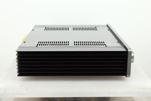 Side view of a used Sugden A21 I-S Integrated Amplifier in Titanium finish 
