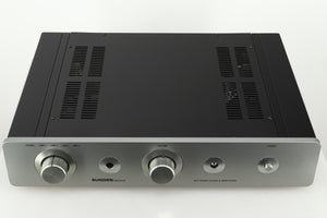 Top view of a used Sugden A21 I-S Integrated Amplifier in Titanium finish 