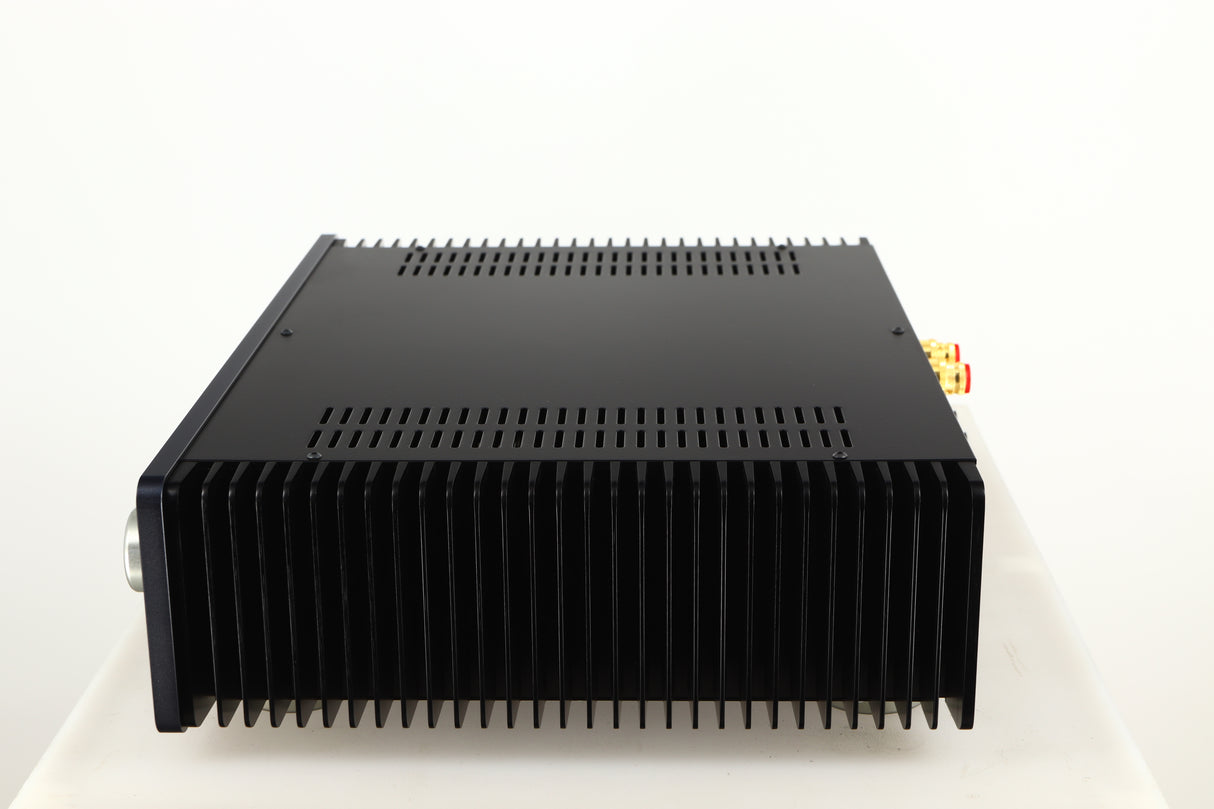 Right side view of a used Sugden A21SE Signature Integrated Amplifier in a graphite finish