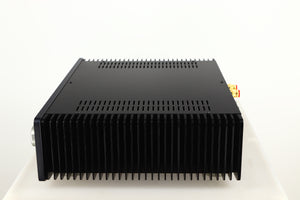 Right side view of a used Sugden A21SE Signature Integrated Amplifier in a graphite finish