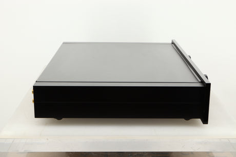Side view of a used Sugden AU-51 Pre Amplifier in Black finish