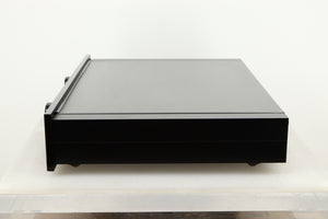 Side view of a used Sugden AU-51 Pre Amplifier in Black finish