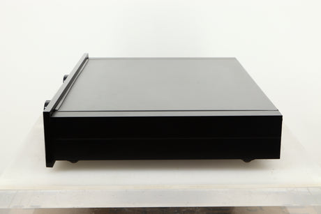 Side view of a used Sugden AU-51 Pre Amplifier in Black finish