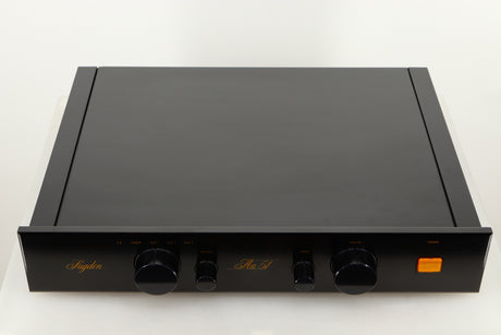 Top view of a used Sugden AU-51 Pre Amplifier in Black finish