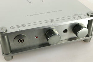 Close up view of a used Sugden Bijou Headmaster Headphone / Pre Amplifier