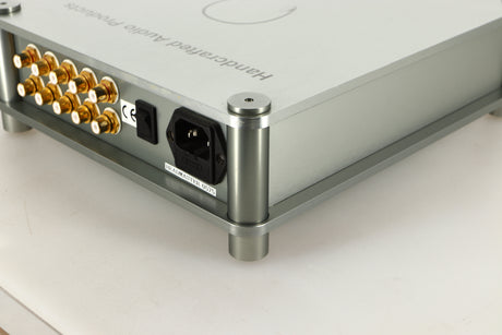 Rear right corner view of a used Sugden Bijou Headmaster Headphone / Pre Amplifier