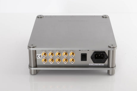 Rear view of a used Sugden Headmaster Class A Headphone / Pre Amplifier