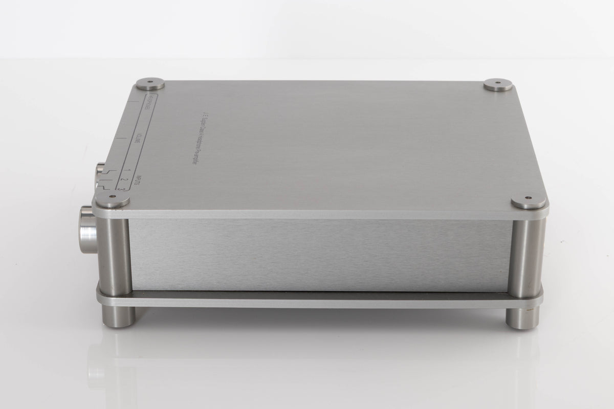 Side view of a used Sugden Headmaster Class A Headphone / Pre Amplifier
