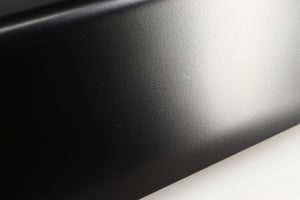 Close up of a used Sugden Masterclass ANV-50 Integrated Amplifier in a graphite finish showing few scratches on left side