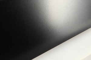 Close up of a used Sugden Masterclass ANV-50 Integrated Amplifier in a graphite finish showing scratch on right side