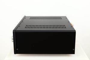 Right side view of a used Sugden Masterclass ANV-50 Integrated Amplifier in a graphite finish