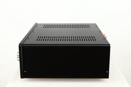 Right side view of a used Sugden Masterclass ANV-50 Integrated Amplifier in a graphite finish