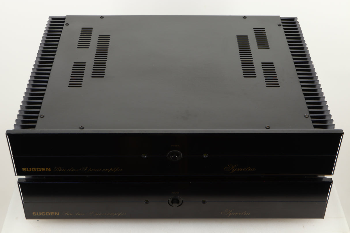 Top view of a used Sugden Symetra Monoblock Power Amplifier