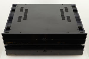 Top view of a used Sugden Symetra Monoblock Power Amplifier