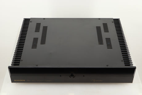 Top view of a used Sugden Symetra Monoblock Power Amplifier