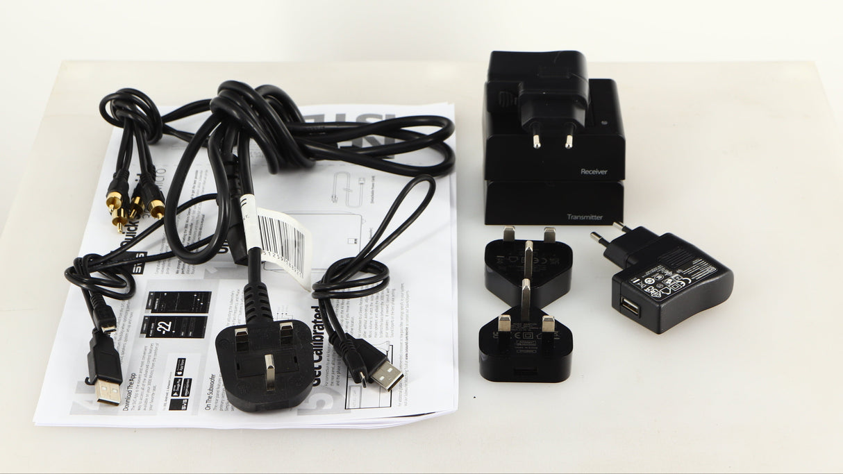 Accessories for a used SVS-3000 Micro Subwoofer W/ Wireless Kit in a piano black finish