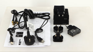 Accessories for a used SVS-3000 Micro Subwoofer W/ Wireless Kit in a piano black finish