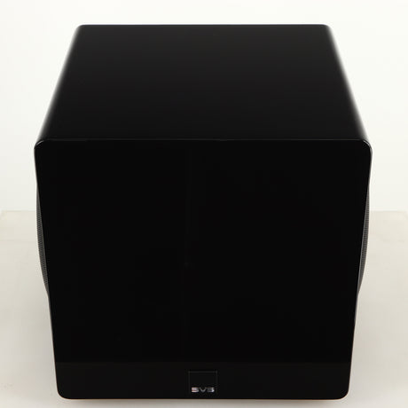 Top of a used SVS-3000 Micro Subwoofer W/ Wireless Kit in a piano black finish