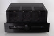Front view of a used Synthesis Roma 753AC Valve Integrated Amplifier in a Black finish