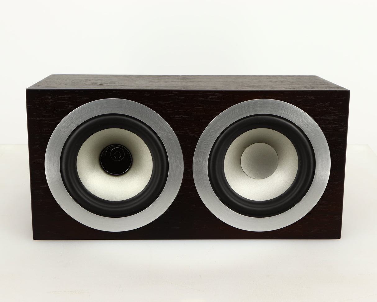 Front view of a used Tannoy Revolution DC4LCR Centre Speaker in an espresso finish