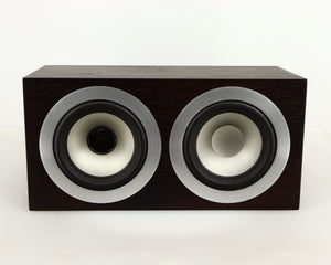 Front view of a used Tannoy Revolution DC4LCR Centre Speaker in an espresso finish