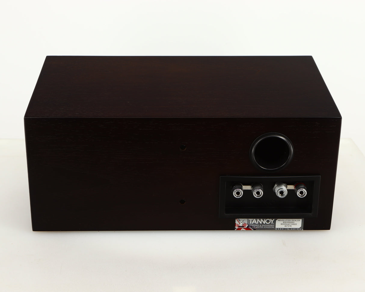 Rear view of a used Tannoy Revolution DC4LCR Centre Speaker in an espresso finish