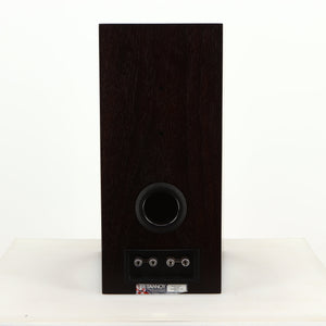 Rear view of a used Tannoy Revolution DC6SE Standmount Speaker in an espresso finish