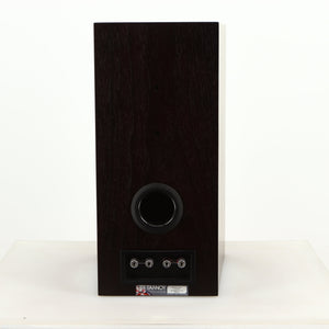 Rear view of a used Tannoy Revolution DC6SE Standmount Speaker in an espresso finish