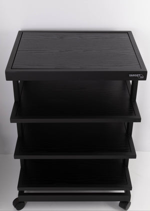Top of a used Target 3 Shelf Hifi Stand W/ Castors in a Black finish