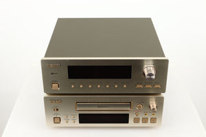 Top of a used Teac T-H500 AM/FM Stereo Tuner in a silver finish