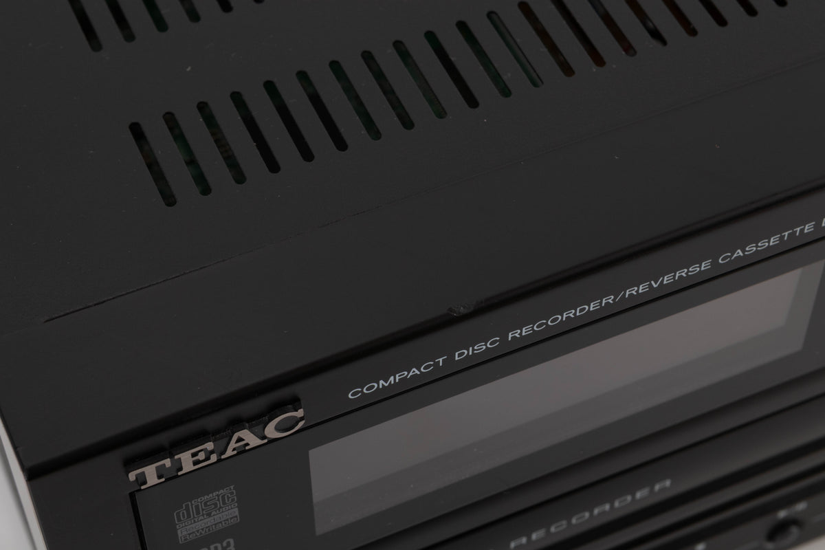 Close up view of a used TEAC AD-RW900 CD Cassette Recorder