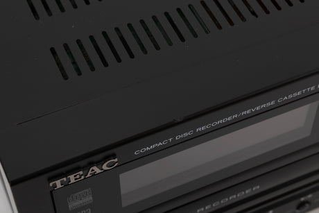 Close up view of a used TEAC AD-RW900 CD Cassette Recorder