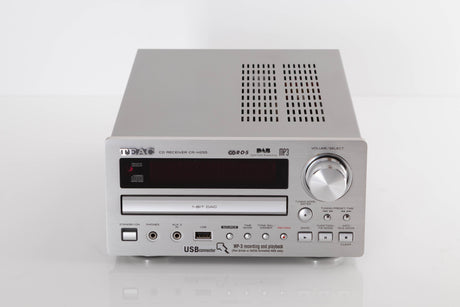 Front view of a used TEAC CR-H255 CD Receiver in Silver