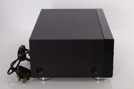 Left side view of a used TEAC V-1050 Cassette Deck in a Black finish